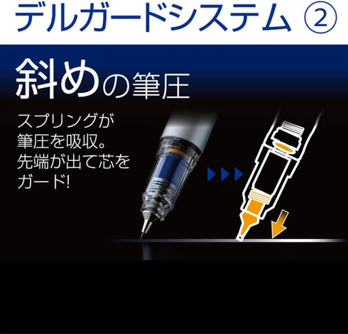 Zebra Mechanical Pencil, Del Guard, 0.5mm, Red (P-MA86-R)...