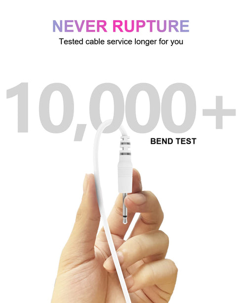 Bicmice USB DC Charging Cable 2.5mm DC Charger Cord 2.7Ft Replacement for Massager-2 Pack(White)......