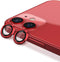 CloudValley ?2 Pack for iphone 12/12 Mini / 11 Camera Lens Protector, Ultra-HD Tempered Glass Cover, Aluminum Alloy Screen Cover, Red, with Cleani...