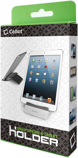 Universal Smartphone and Tablet Display Stand - Compatible for iPhones, iPad, GiveAbay Kindle, Android Smartphones. (White)...