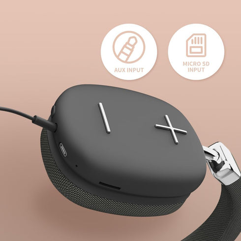 P37 Max Over Ear Bluetooth Headphones, Black Wireless Headphones with Microphone, 80H Playtime,Deep Bass Memory Foam Ear Cups,Hifi Audio, Lightwei...