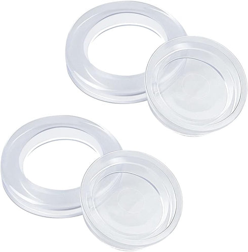 2 Inch 2 Set Silicone Patio Table Umbrella Hole Ring for Standard Table Hole, Umbrella Hole Ring Plug and Cap Set, Outdoor Patio Umbrella Plug for...