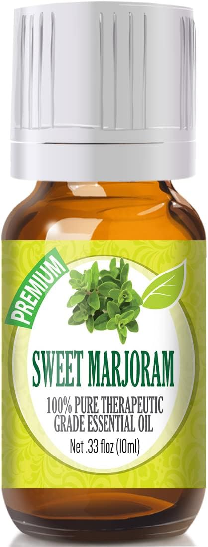 Healing Solutions 10ml Oils - Sweet Marjoram Essential Oil - 0.33 Fluid Ounces...