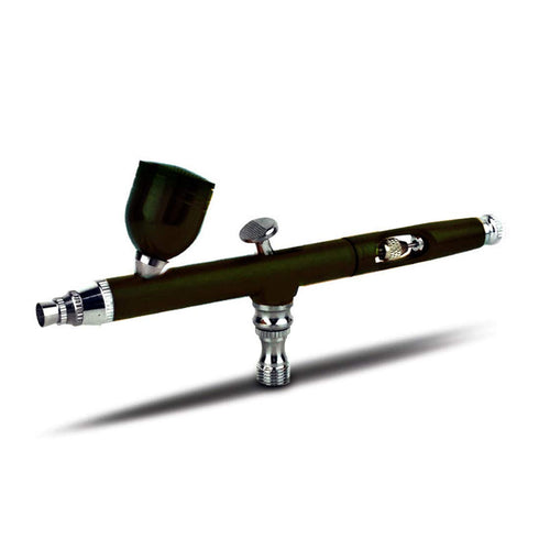 Airbrush Makeup Gun 0.3mm Needles Air Spray Pen for Beauty Cosmetic Skin Care Tattoos Manicure Body Painting - Black...
