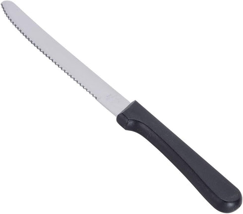 Round Tip Steak Knife with Plastic Handle, 5 Inch Blade -- 12 per Case...
