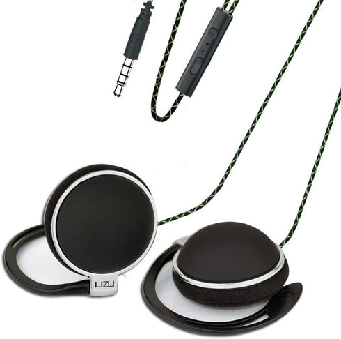 Clip Type Earphones?Portable Stereophone Headphones,with Microphone and Call Controller Stereo Earphones,Suitable for Compatible with 3.5mm iPhone...