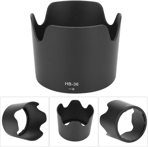 HB 36 Camera ABS Lens Hood, Bayonet Mount Lens Hood Lens Shade Replacement for Nikon AF S 70 300 mm f/4.5 5.6G IF ED VR Lens...