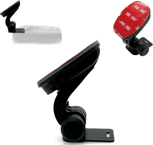 Radar Detector Easy Connect 3M Windshield Adhesive Mount for Cobra iRadar ESD SPX RAD 480i 450 350 380 7800BT Radar Detector, Black, GP18+KLP-MAX2...