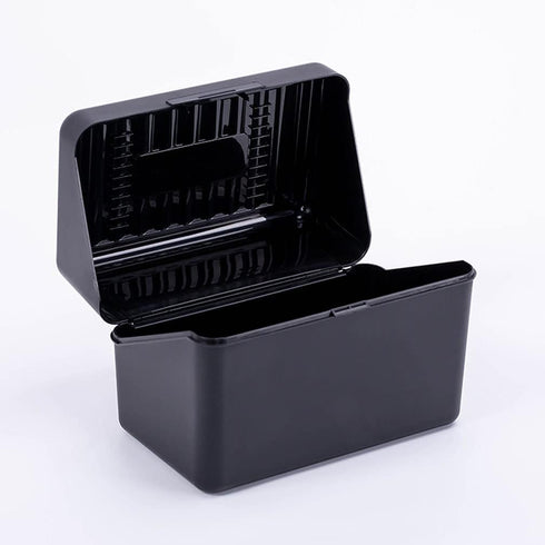 Teensery 1 Pack Index Card Case Holder Multi-purpose Plastic Organizer Holder for Notecard Recipes Business Card, Black...