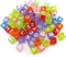 1000pcs Mixed Acrylic Letter/Alphabet “A-Z”Cube Beads for DIY Craft (Transparent Multicolor 6x6x6mm)...