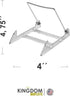 MADE IN USA 2-pack Sturdy & Durable Adjustable Acrylic Easels to Display Unnoticeably Plates, Art, Pictures & More - Unique on the Market...
