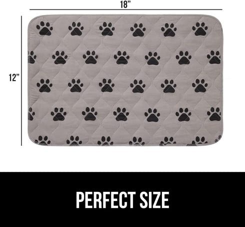 Gorilla Grip Washable Puppy Pads, Slip Resistant Dog Crate Mat, Waterproof Cloth Pee Pad for Training Puppies in Playpen, Reusable Pet Incontinenc...