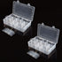 2 Packs 30 Large Grids Sewing Thread Organizer Storage Box,with Adjustable Dividers,Clear Plastic Container Holder for Embroidery,Washi Tape...