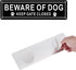 Kichwit 2 Pack Beware of Dog Sign, Aluminum, Keep Gate Closed Sign for Fence or Gate, 11.8 x 3.1 Inches...