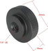 2 Pack 25mm Large Knurled Edge 1/4"-20 Female Thumb Wheel Lock Nut Adapter (Black)...