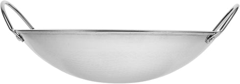 BESTonZON Stainless Steel Griddle Camping Wok Stainless Steel Everyday Pan Stainless Steel Wok Pan Korean Pan Carbon Steel Pan Reheating Pot Mini ...