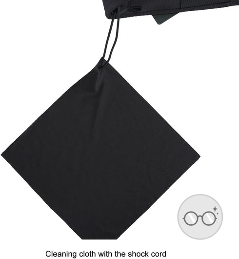 OneTigris MOLLE Eyeglasses Case with Buckle Hard Shell Sunglasses Storage Box 1000D Nylon (Black)...