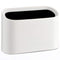SUBEKYU 0.4 Gal Mini Countertop Trash Can, Small Desktop Garbage Can for Office, Tiny Wastebasket, Plastic, White...