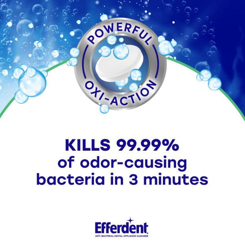 Efferdent Retainer Cleaning Tablets, Denture Cleaning Tablets for Dental Appliances, Minty Fresh & Clean, 44 Count (Pack of 2)...