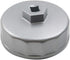 Heavy Duty 74mm Oil Filter Wrench, Silver, Aluminum, Fits Volkswagen, Mercedes Benz, Audi, Porsche, Mazda, Sprinter and More...