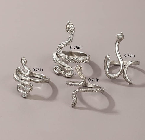 CSIYANJRY99 Silver Knuckle Ring Set for Women, Bohemian Vintage Stackable Mushroom Ring Finger Ring Aesthetic Jewelry...