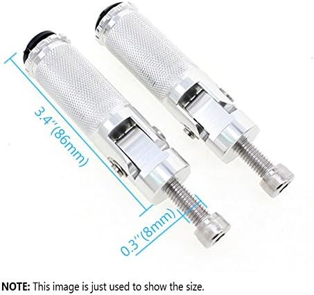 8mm Billet Motorcycle Folding Rearsets Footrest Footpegs Foot pegs Pedal Universal for YZF R1 R6 R125 R3 R25 MT07 MT-07 MT09 MT-09 FZ09 FZ07 MT-03...
