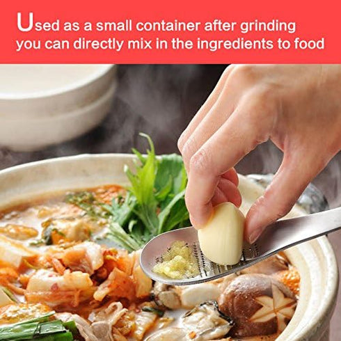 Stainless Steel Ginger Grater Spoon Lime Lemon Zester Cheese Grater Wasabi Ginger Stainless Garlic Press Grinding Gadget...