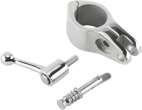 Bimini Top Rail Mounts Hinge 1 Inch w/Boat Pin Quick Release Bimini Top Hardware Stainless Steel Pair...