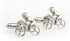 Presentation Gift Box Bicycle Bike Rider Cycling Cyclists Pair Cufflinks & Polishing Cloth...