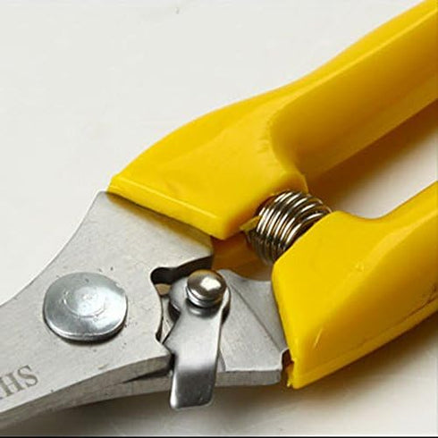 Softouch Micro-Tip Pruning Snip Stainless Steel Gardening Hand Pruners Cutter Bush, Shrub & Hedge Clippers Garden Scissors Yellow...