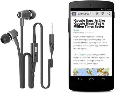 Earbuds for Kindle Fire, for Fire HD 8 HD 10,for Xperia XZ Premium/for Xperia XZs/ L1,in Ear Headset Smart Android Cell Phones Wired Earbuds for G...
