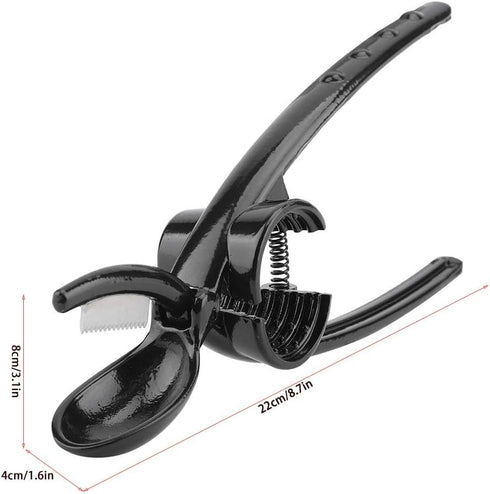 Fdit 2 in 1 Kitchen Quick Chestnut Clip Aluminum alloy Nut Cracker Sheller Nut Opener Plier Nutcracker Chestnut Clip...