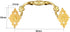 uxcell 104mmx48mm Iron Spray-Paint Drawer Box Case Ring Pull Handle Gold Tone 5 Pack...