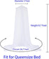 BCBYou Bed Canopy Mosquito Net with Fluorescent Stars Glow in Dark for Baby, Kids, and Adults, for Cover The Baby Crib, Kid Bed, Girls Bed Or Full...