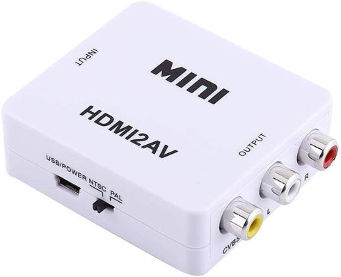 Yosoo Health Gear Digital HDMI2AV Converter, to AV Adapter, Composite Video Audio AV CVBS Adapter Converter 720p/1080p(White)...