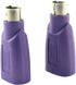 USB to PS2 Adapter 2PCS Purple USB Female to PS/2 Male Converter Adapter for Mouse and Keyboard...