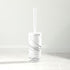 mDesign Slim Plastic Toilet Bowl Brush and Holder Set, Modern Compact Storage Organizer Cleaner Scrubber for Toilet - Heavy Duty Cleaning Plunger ...