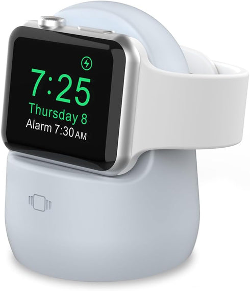 AhaStyle iWatch Stand Silicone Charging Dock Holder Accessories for Apple Watch Series 8/Ultra/SE2/7/6/SE/5/4/3/2/1(49/45/44/42/41/40/38mm), Suppo...