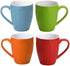 Homvare Porcelain Coffee Mug, Suitable for Both Hot and Cold Beverage Dishwasher and Microwave Safe, 10 oz - 4 Colors - 4 Pack...