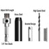 17Pcs Black Self Centering Drill Bit Set 1/4" Hex Shank VIX Bit, 5/64-1/4” Quick Change Hinge Center Drill Bits with 1 Hex Key & 8 Drill Bits for ...