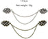 7Pcs Retro Sweater Chain Shawl Clips Cardigan Dresses Clip Collar Clip with Chain for Women Girls...