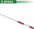 Motoforti Engine Oil Dipstick Indicator, Oil Dipstick Replacement, for Mercedes-Benz Actros 1996-2002, Metal Plastic, No.A5410101072, Red...