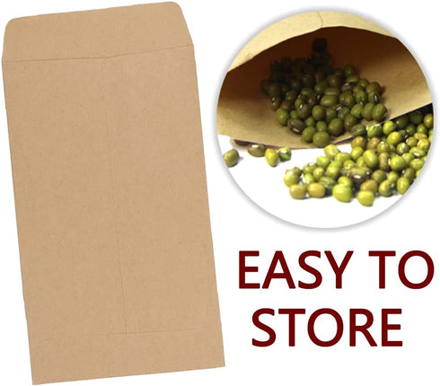 200 Pcs Kraft Paper Envelops Kraft Paper Envelopes Mailing Supplies Brown Bags Brown Seed Packets Small Parts Envelopes for Packing Coin/Jewelry/S...