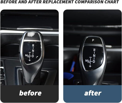Gear Shift P Button for BMW F30 F34 F31, Gear Shift Knob Lever Parking Button for BMW 3 Series (Piano Black)...