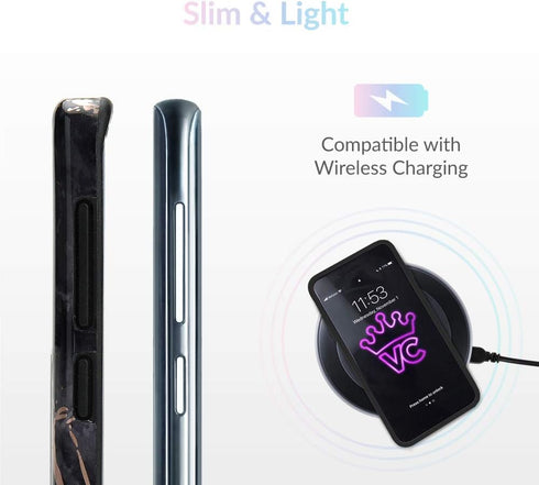 VELVET CAVIAR Compatible with Samsung Galaxy S9 Plus Case for Girls & Women - Cute Protective Phone Cases (Black Marble Rose Gold)...