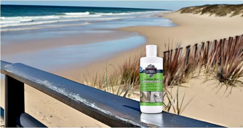 Heavy-Duty Industrial Use Rust Stain Remover for Metal Surfaces Including Stainless Steel. Metal Cleaner Gel Needs No Scrubbing, Simply Apply and ...