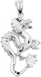 Chinese Dragon Sterling Silver Charm Pendant...