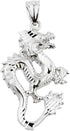 Chinese Dragon Sterling Silver Charm Pendant...