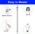 Stylus Pens for Touch Screens, Compatible with iOS/Samsung/Android, 1.5mm Ultra Fine Copper Tips, Sensitive Touch, Rechargeable Stylus Pen with Ar...