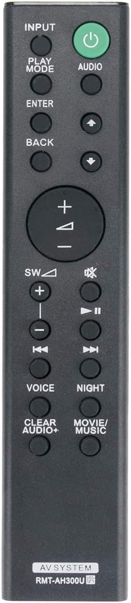 RMT-AH300U Replace Remote Control Applicable for Sony Sound Bar HT-CT290 HT-CT291 HTCT290 HTCT291 SA-CT290 SA-CT291...